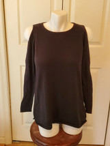 NEELY BLACK OPEN SLEEVE WOMEN&#39;S SIZE MEDIUM SWEATER - $14.80