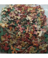 400 Jigsaw Puzzle Pieces Assorted DIY Crafts Crafting Junk Journaling - $4.29