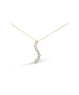 Exquisite Ags Certified 14k Yellow Gold 3.0 Cttw Baguette Necklace - $4,785.00