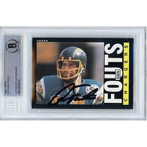 Dan Fouts San Diego Chargers Signed 1985 Topps Football Beckett BGS On-Card Auto - £71.19 GBP