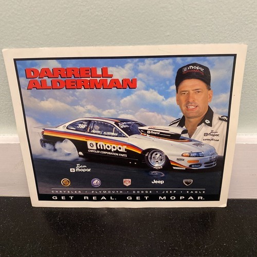 Darrell Alderman Pit Card NHRA Drag Racer Vintage Item image 2