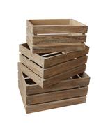Oak Effect Slatted Wooden Storage Crate - £24.80 GBP+