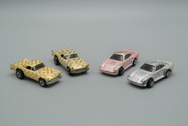 Hot Wheels Diecast Lot of 4 Gleam Team Ford Thunderbird Porsche Cars 1977 1987 - £15.58 GBP