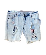 Rue21 Distressed Shorts Denim Girls, Light Wash American Flag Girls Shorts, - £7.62 GBP