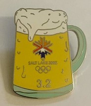 2002 Salt Lake City Winter Olympics Logo Medium Beer Mug 3.2 Pin LE 2499/3000 - £31.30 GBP
