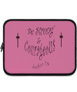 Laptop Sleeve &quot;Be Strong and Courageous&quot; in 5 Sizes n - $462.75 MXN+