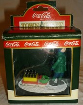 TOWN SQUARE COCA-COLA COLLECTION &#39;BOY WITH SLED BRINGING IT HOME&#39; ORNAME... - $12.00