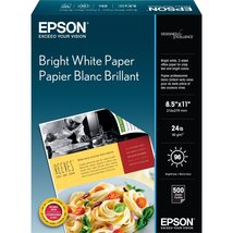 Epson Bright White Pro Paper - S041586-4, 8.5&quot; x 11&quot; (500 sheets) - £18.82 GBP