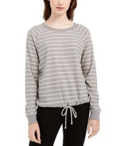 Ultra Flirt Juniors Striped Drawstring-Hem Top - £10.14 GBP