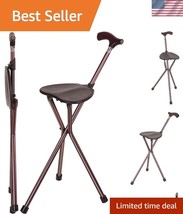 Portable Aluminum Walking Cane with Seat - Ideal for Outdoor Events &amp; Tr... - $82.49