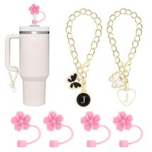 Sloworld 4PCS Straw Covers for Stanley 30/40oz + 2PCS J Letter Charms - $69.36 MXN Sloworld 4PCS Straw Covers for Stanley 30/40oz + 2PCS J Letter Charms - $69.36 MXN