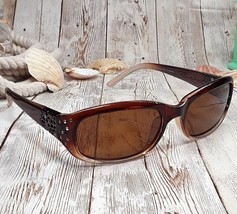 Piranha Brown Polarized Crystal Accent Sunglasses - 19/ #64305 54-18-130 - £9.44 GBP