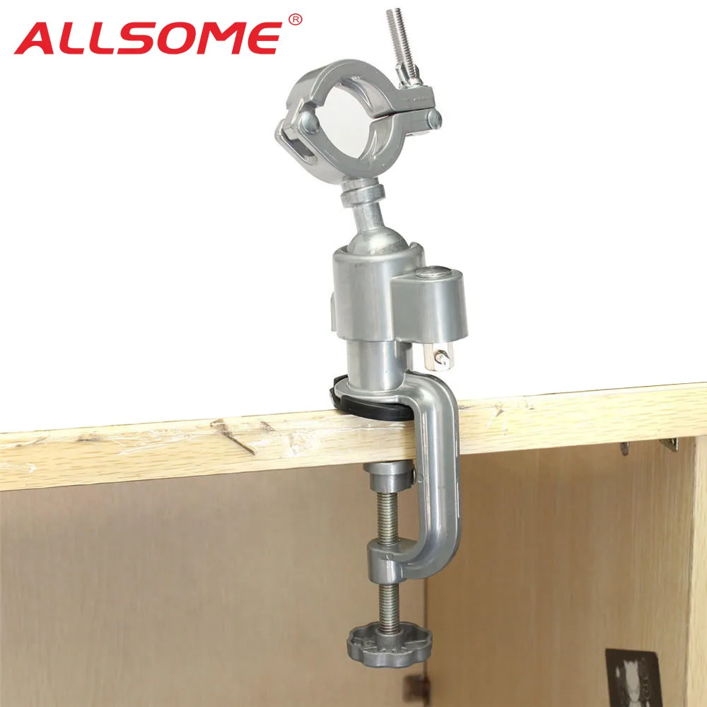 ALLSOME 360 Rotating Universal Clamp-on Grinder Bench Vises Holder Tool for Elec - £49.11 GBP