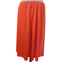 Vintage Orange Flowy Knee Length Skirt Size 16 - $24.75