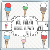 Ice Cream Digital Cliparts Vol. 6 - $1.25