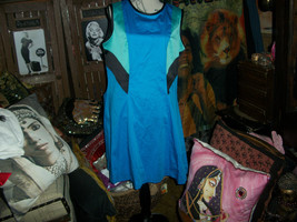 PRABAL GURUNG For TARGET Wonderful Blue Colorblock Dresden Dress Size 16 - $22.77