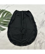 Ralph Montenero Womens Vintage 80s Half Slip Skirt Size S Black Curved Lace - $22.76