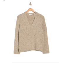 Vince Women&#39;s Oversized V Neck Raglan Sleeve Wool Blend Sweater NWT XL - £118.70 GBP