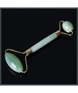 Ancient Chinese Green Jade Roller Anti Aging Facial Revitalizing Massage... - £24.14 GBP