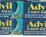 7/27 Advil Liqui-Gels Ibuprofen Pain &amp; Fever Reducer 40 Count Each - 160... - $22.76