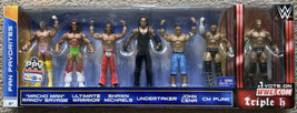 Wwe Fan Favorites Set Cm Punk Cena Triple H Undertaker Warrior Hbk Macho Man - £223.85 GBP