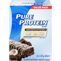 Pure Protein Dark Chocolate Coconut Value Pack (6 x 50 g) - FROM CANADA - $25.97