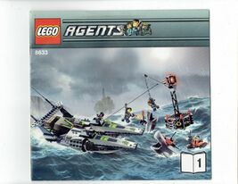 LEGO Agents 8633 #1 instruction Booklet Manual ONLY - $9.85