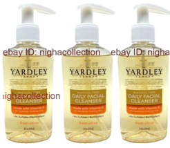 3x YardleyLondon DAILY FACIAL CLEANSER w/ Vitamin E, Fresh Citrus Scent ... - $26.72