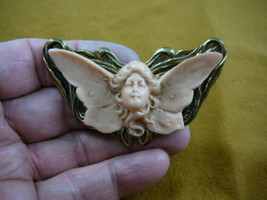 (CL80-3) Fairy princess angel Cameo Pin Pendant Jewelry brooch - £28.39 GBP