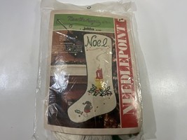 Vintage Jebba Needle Magic Needlepoint Noel Stocking Kit New Rare 1970s - $1,586.03 MXN