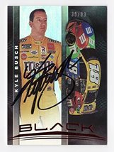 Autographed Kyle Busch 2021 Panini Chronicles Black Racing Rare Red Parallel Ins - £45.69 GBP