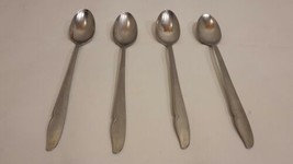 SET OF (4) ONEIDACRAFT PROFILE DELUXE STAINLESS 7 1/2&quot; ICED TEA SPOONS - $23.40