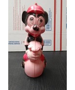 Vintage 1960s Mickey Mouse Coin Bank Blow Mold Plastic Transogram Disney - $27.03 CAD