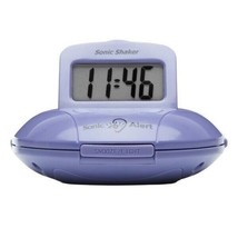 Sonic Alert Sonic Shaker SBP100 Vibrating Travel Alarm Clock | Purple - £31.59 GBP