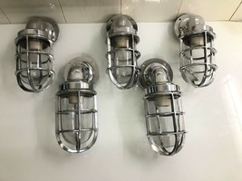 New Aluminum Swan Neck Passageway/Hallway Bulkhead Wall Sconce Light Lot... - $375.21