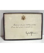 Lyndon B. Johnson Ephemera Birthday Thank You Card - $14.99