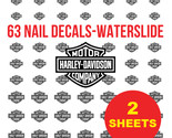 Harley Davidson Nail Stickers - Waterslide - $14.95