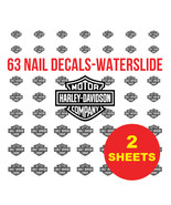 Harley Davidson Nail Stickers - Waterslide - $14.95