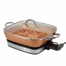 MegaChef 11.81 Inch Electric Fry Pan with Copper Coating - $109.49