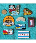 8 DIFFERENT - CHICAGO, IL LAPEL PINS - CHICAGO DOG, THE BEAN, THE L, RAR... - $40.72 CAD