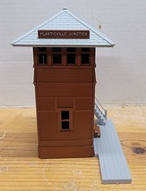 Vintage Plasticville Junction Tower Brown/Gray Railroad Model Train Display - $18.81