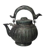 Maitland Smith Vintage Verdigris BrassTeapot  - $604.16 CAD