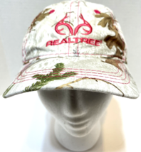 Realtree Womens Pink Logo Embroidered Snow Camo Ball Cap Adjustable - £8.48 GBP