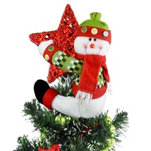 Christmas Tree Topper Snowman,Unique Holiday Xmas Decorations Funny Home... - $25.99