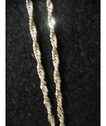 Diamond Cut Twisted Rope Chain 24&quot; - £14.02 GBP