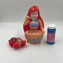 Vintage Disney The Little Mermaid Ariel Toy Bubble Blower Machine w/Bubbles - $59.99