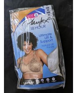 Playtex 18 Ore BRA 44DD Bianco Senza Fili Supporto Massimo 4745 Nuovo - $344.61 MXN