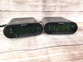 Lot of 2 Sony Dream Machine ICF-C218 Dual Alarm Clock Radio AM FM LED Display - £9.44 GBP