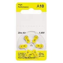 Custom Premium Hearing Aid Batteries Size 10 Zinc Air Mercury-Free 1.45V (600 Ba - £56.00 GBP+