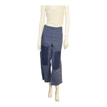 ETRO Blue Cropped Pants 100% Cotton Summer Trousers size 42 - $108.90